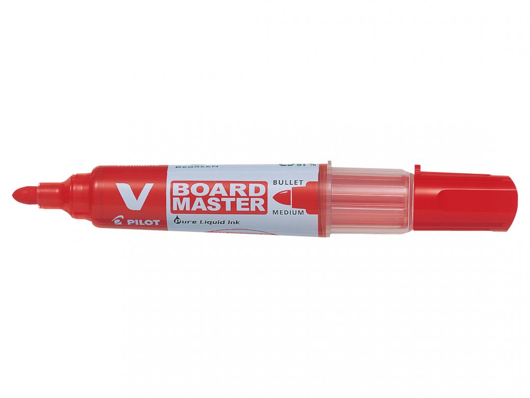 MARKER WHITEBOARD ROSU 6MM VARF ROTUND VBOARD PILOT MARKER WHITEBOARD ROSU 6MM VARF ROTUND VBOARD PILOT
